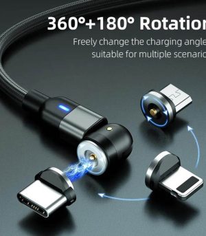 Light USB 2.4A Fast Charging Magnetic Cable1