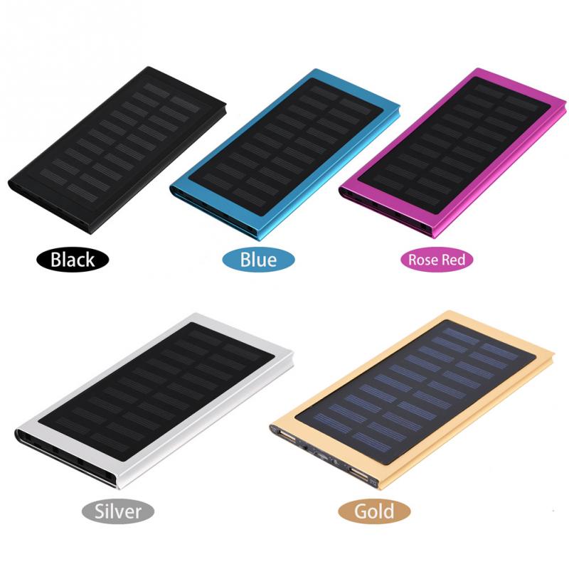 Portable 10000mah Cell Phone Solar Power Bank_color