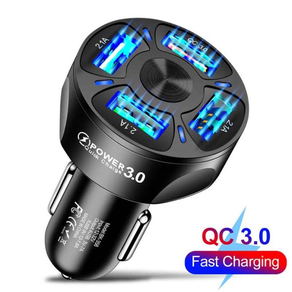 Adaptador de alimentação para carregador de carro de carregamento rápido QC3.0 20W 35W