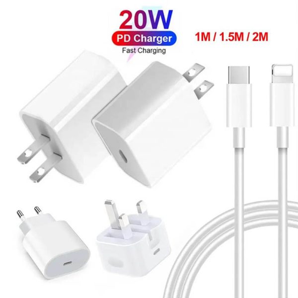 Adaptador de carregamento rápido dos carregadores de parede QC3.0 PD 20W