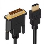 Câble HDMI vers DVI plaqué or 4K 60Hz 1080P adaptateur de câble DVI vers HDMI pour HDTV