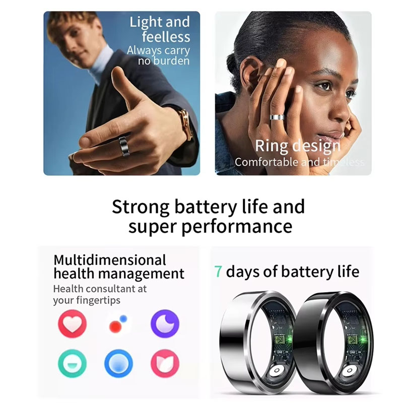 Finger Fitness Health Tracker R6 Smart Ring